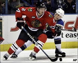 Duncan Keith is back in top form this season. (AP Photo/Jeff Roberson)