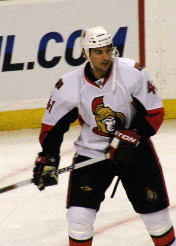 Cheechoo finds himself on Ottawa's fourth line. Photo by Dan4th on Flickr.