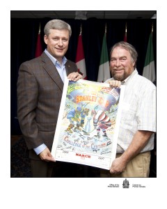 Pat Hogan with Prime Minister Stephen Harper