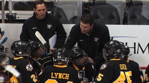 Mario Lemieux coaching his son's youth hockey team