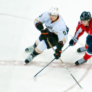 Backstrom and Sbisa Defenseman Luca Sbisa