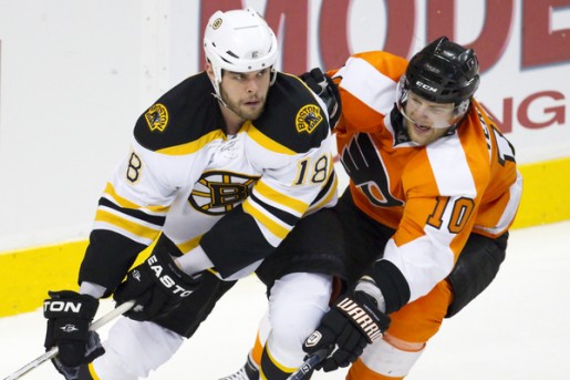 Nathan Horton: May 02 Eastern Conference Semifinals - Game 2 - Bruins at Flyers