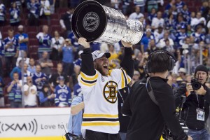 Gregory Campbell JUNE 15 Stanley Cup Finals - Game 7 - Bruins at Canucks Gregory Campbell with Stanley Cup