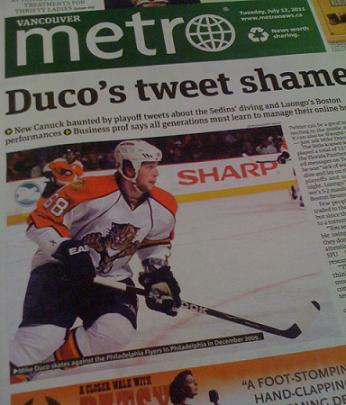 Mike Duco is front page news Mike Duco is front page news