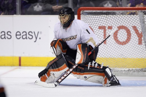 Jonas Hiller: APR 09 Ducks at Kings Jonas Hiller Ducks