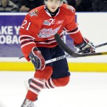 Scott Laughton of the Oshawa Generals. Photo by Aaron Bell/OHL Images