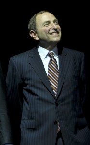 NHL Commissioner Gary Bettman (cr: VancityAllie@flickr)