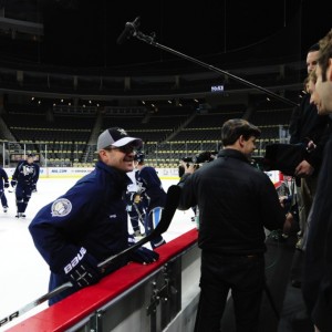 Dan Bylsma and HBO 24/7 Crew Dan Bylsma