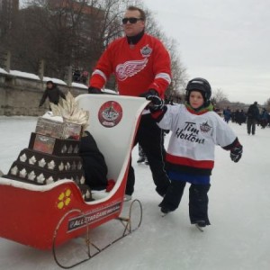 Jake and the Conn Smythe Trophy Rideau Canal