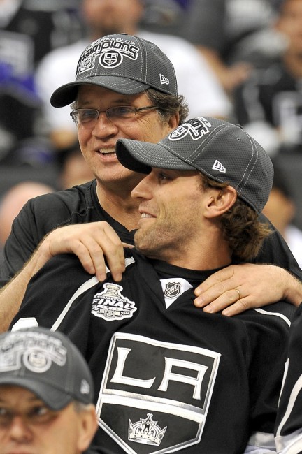 The GM behind the scenes with two Stanley Cups in LA now. (Jayne Kamin-Oncea-USA TODAY Sports)