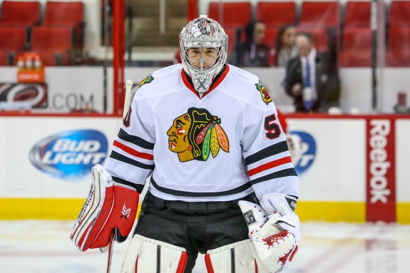 Corey Crawford reclaimed the Blackhawks crease - Photo Credit: Andy Martin Jr