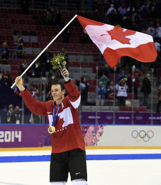 (Eric Bolte-USA TODAY Sports) It's tough to bet against Jonathan Toews — seen here celebrating Olympic gold in Sochi — and Team Canada, especially with the World Cup taking place on their home ice in Toronto.