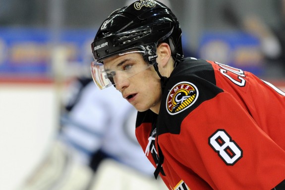 Joe Colborne was a asset to the Flames in their first round matchup against the Canucks. (Candice Ward-USA TODAY Sports)