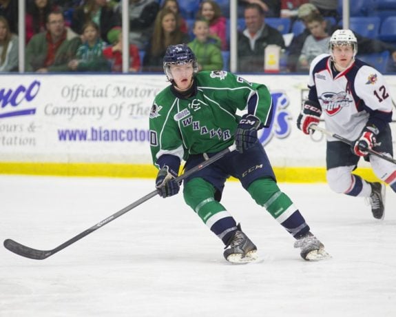 Josh Wesley just completed his first season with the Plymouth Whalers (Photo via Josh Wesley)