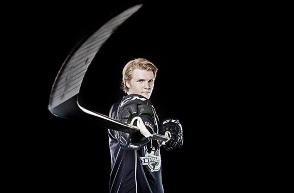 Josh Wesley, defenseman for the Plymouth Whalers. (via Josh Wesley)