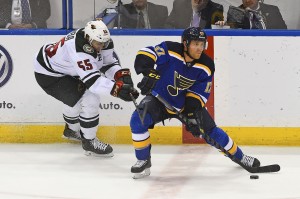 The Wild and Blues will faceoff in the opening round of the 2015 Stanley Cup Playoffs.  (Jasen Vinlove-USA TODAY Sports)