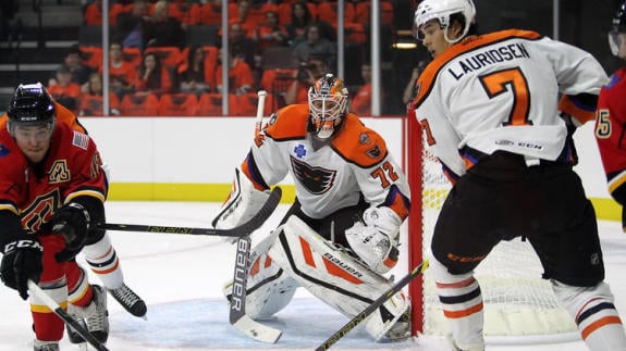 Rob Zepp, goaltender for the Lehigh Valley Phantoms. [photo: Chris Knight]