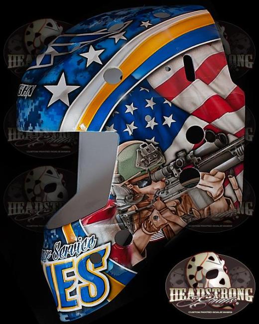Brian Elliott Veteran's Day Mask America Side