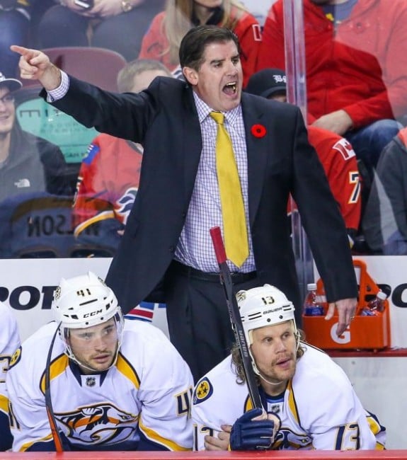 Peter Laviolette of the Nashville Predators