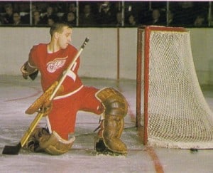 Rookie Roger Crozier is a first-half all-star