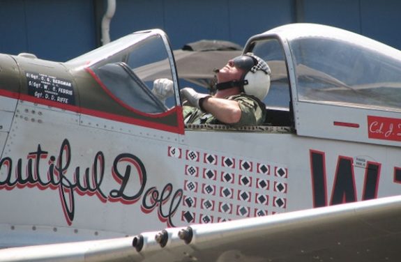 On the side of the plane you can see a pilot's 'score tally'.