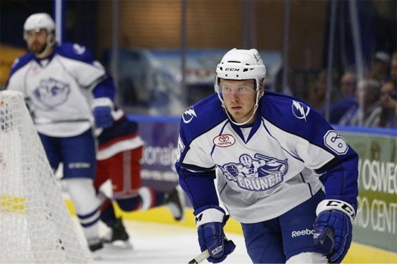 Slater Koekkoek of the Syracuse Crunch (Scott Thomas/Syracuse Crunch)