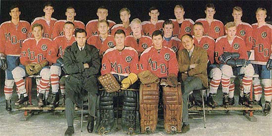 Team picture of MODO AIK from 1964, the first year after their rebranding from AIK to MODO AIK.