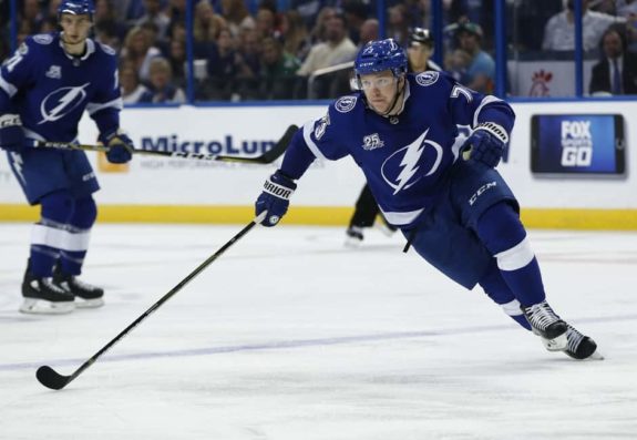 Lightning left wing Adam Erne