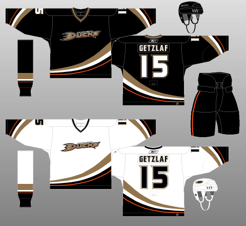Anaheim Ducks 2006-07 Jerseys
