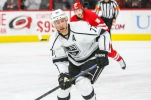 Jeff Carter (77) would bring a big haul if Dean Lombardi decided to make him available for trade. Photo By: Andy Martin