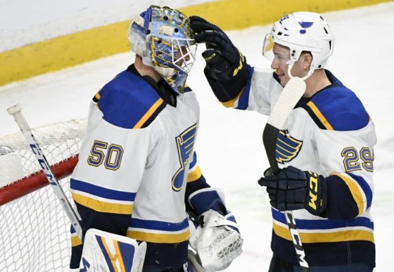 St. Louis Blues Jordan Binnington Vince Dunn