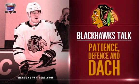 Chicago Blackhawks Talk Patience, Defence and Kerby Dach
