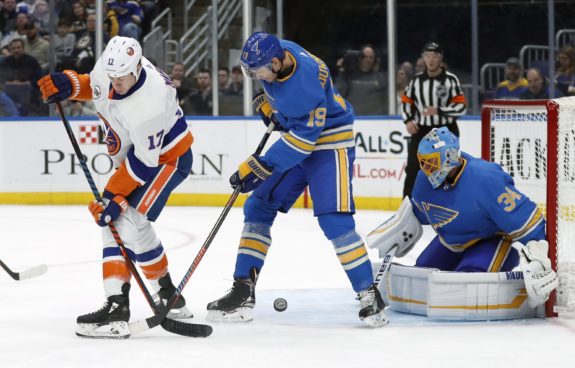 New York Islanders Matt Martin St. Louis Blues Jay Bouwmeester Jake Allen