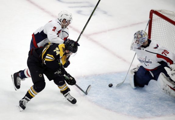 Braden Holtby, Jake DeBrusk, Matt Niskanen