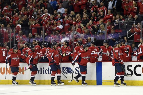 Washington Capitals bench