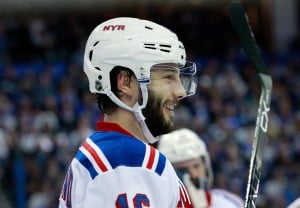 Forward Derick Brassard- (Kim Klement-USA TODAY Sports)