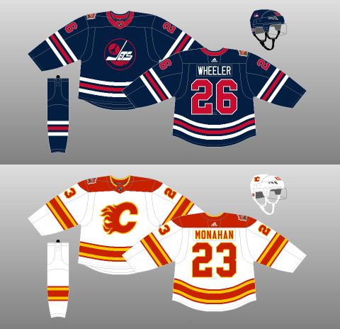Winnipeg Jets Calgary Flames 2019 Heritage Classic
