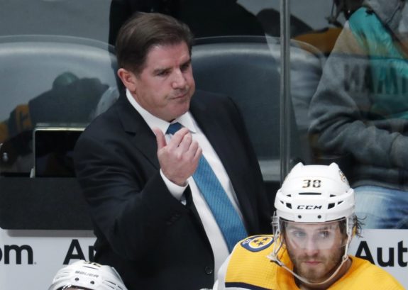 Nashville Predators coach Peter Laviolette