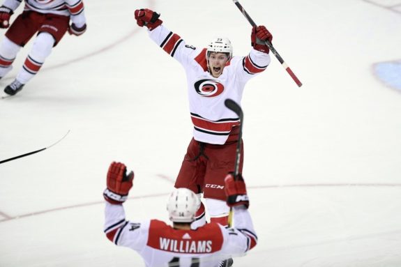 Carolina Hurricanes Brock McGinn Justin Williams