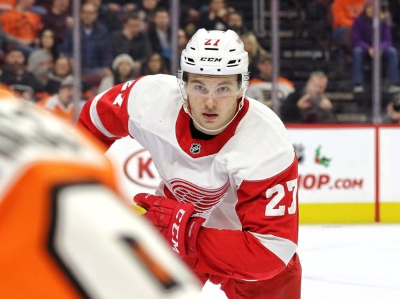 Michael Rasmussen of the Detroit Red Wings