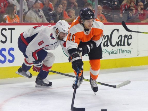 Michal Kempny Capitals Travis Konecny Flyers