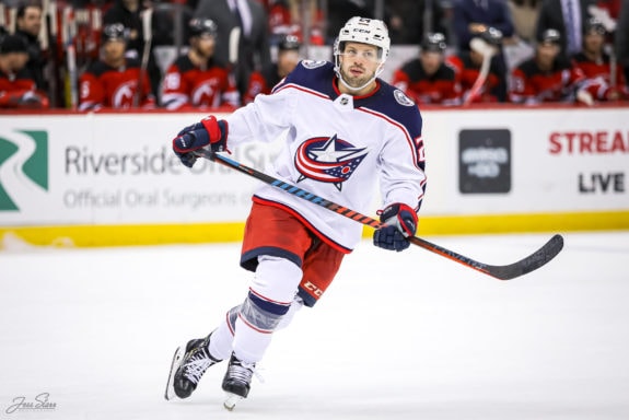 Nathan Gerbe Columbus Blue Jackets
