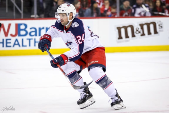 Nathan Gerbe Columbus Blue Jackets