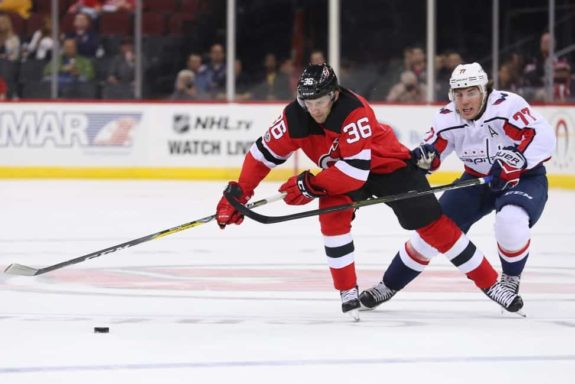New Jersey Devils right wing Nick Lappin