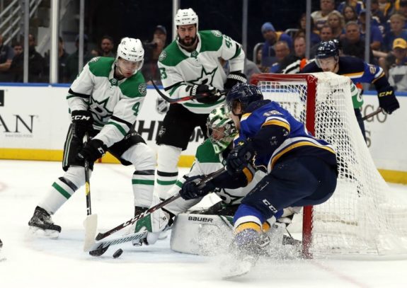 St. Louis Blues' Robert Thomas Dallas Stars Ben Bishop