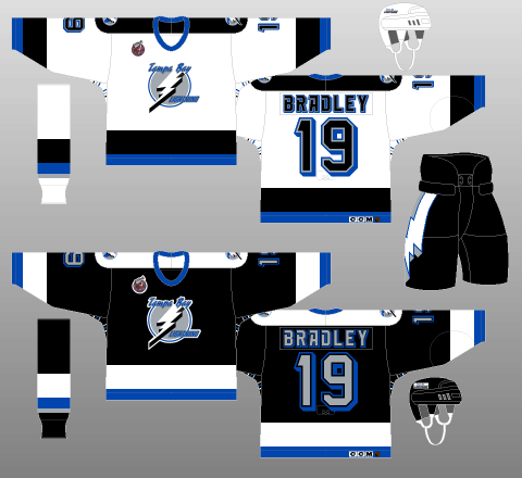 Tampa Bay Lightning 1992-93 Jerseys