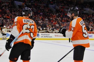 Shayne Ghostisbehere Travis Konecny Philadelphia Flyers