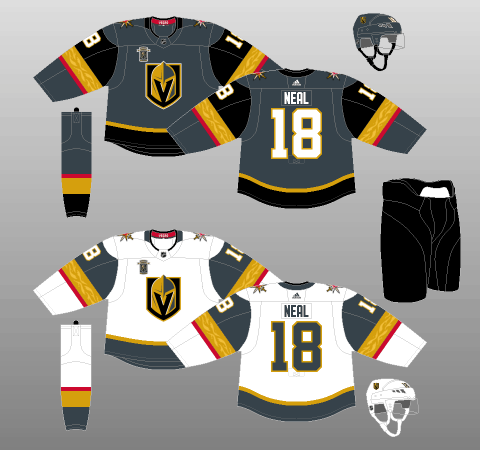 Vegas Golden Knights 2017-Present Jerseys