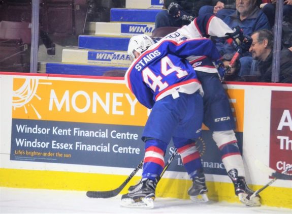 Windsor Spitfires Nathan Staios