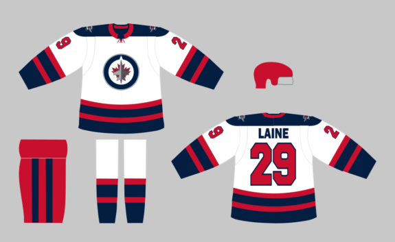 Winnipeg Jets White Away Jersey Concept